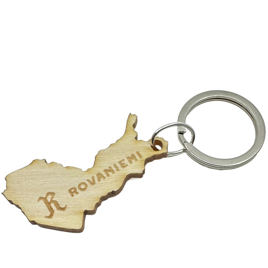 ROVANIEMI KEYCHAIN - FINLAND MAP