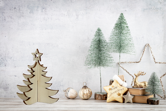 WOODEN CHRISTMAS TREE - SMALL