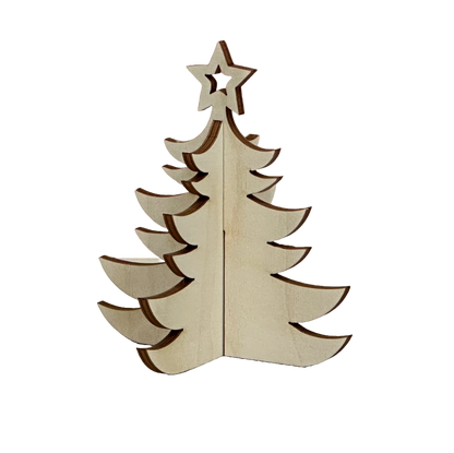 WOODEN CHRISTMAS TREE - SMALL