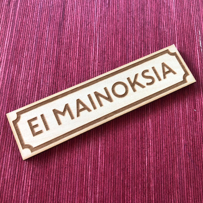 Ei mainoksia sign