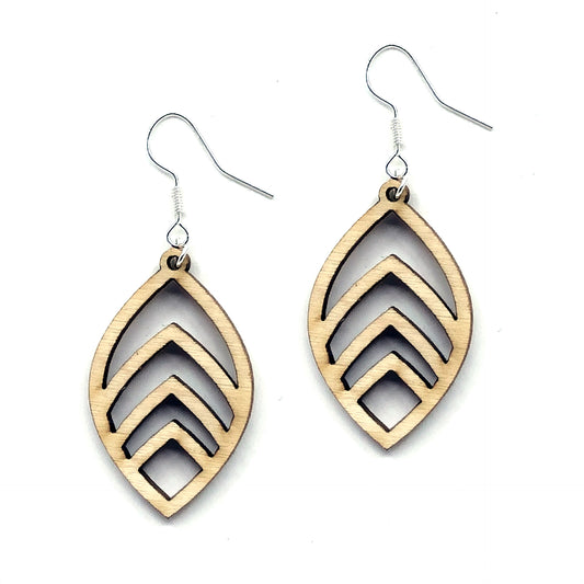 wooden earrings as a gift for any occasion