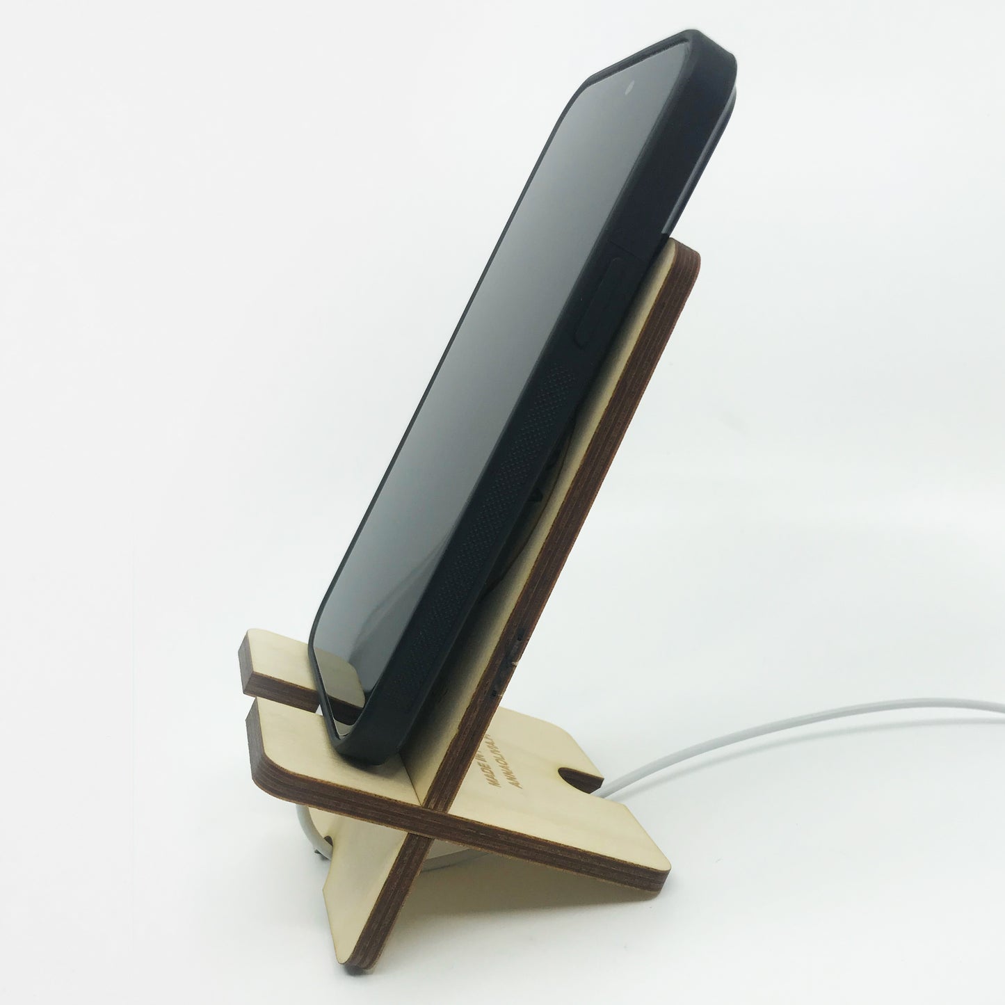 Wooden iPhone holder, iPhone stand, Christmas gift, Samsung phone holder