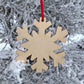 Snowflake Christmas ornament - set of 5