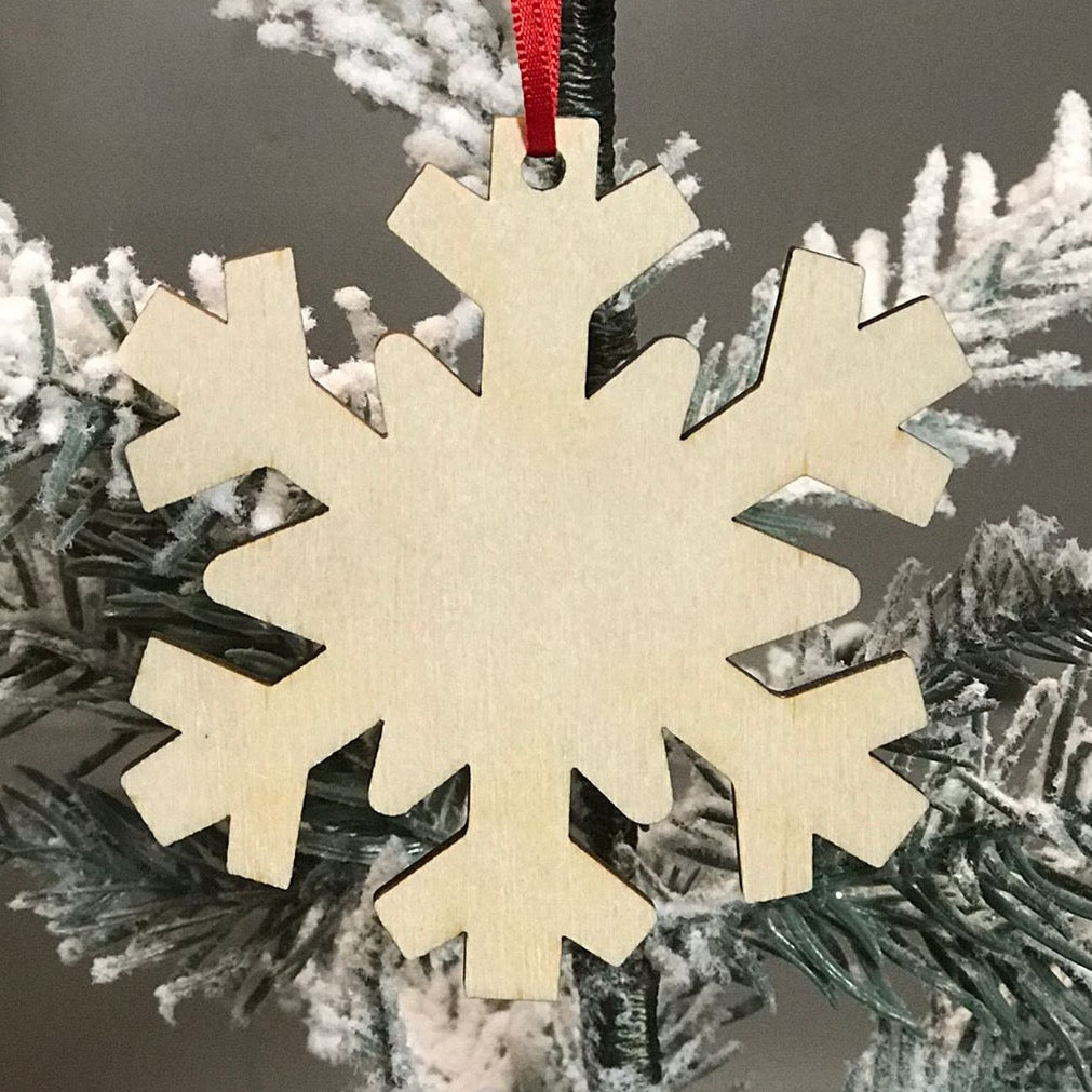 Snowflake Christmas ornament - set of 5